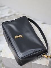 YSL Camera Supple Black Bag Size 28 × 15 × 9 cm - 3