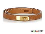 Hermes Belt Epsom Leather Gold Bucket 1.8 cm - 1