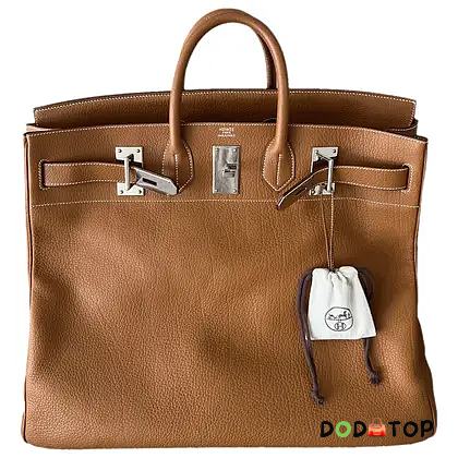 Hermes Hac 50 In Gold Togo With Silver Hardware Size 50 cm - 1