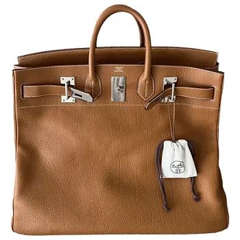 Hermes Hac 50 In Gold Togo With Silver Hardware Size 50 cm