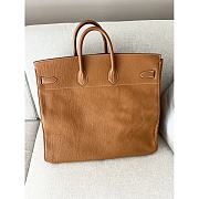 Hermes Hac 50 In Gold Togo With Silver Hardware Size 50 cm - 5