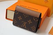 Louis Vuitton Portefeuille Zoe Wallet Size 9.5 x 7.5 x 3 cm - 5