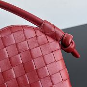 Bottega Veneta Mini Solstice Heart Red Bag Size 22 x 18 x 2 cm - 3