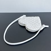 Bottega Veneta Mini Solstice Heart White Bag Size 22 x 18 x 2 cm - 5