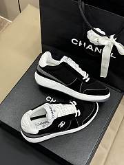 Chanel Nylon And Suede Stitching Sneakers - 6