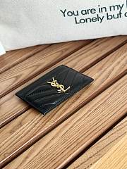 YSL Saint Laurent Card Holder Black Size 10 x 7.5 x 0.5 cm - 6