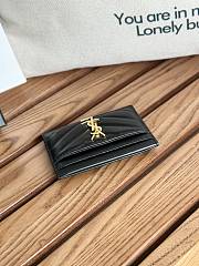 YSL Saint Laurent Card Holder Black Size 10 x 7.5 x 0.5 cm - 4