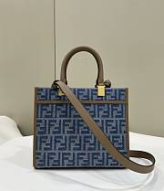 Fendi Sunshine Small Light Blue Size 25.5 x 12 x 23 cm - 2