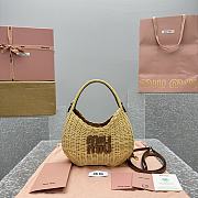 Miu Miu Summer Pastoral Straw Bag Size 20 x 6 x 17 cm - 1