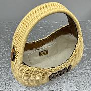 Miu Miu Summer Pastoral Straw Bag Size 20 x 6 x 17 cm - 3