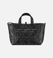 Dior Medium Dior Toujours Bag Black Graphic Cannage Calfskin Size 28.5 cm - 3