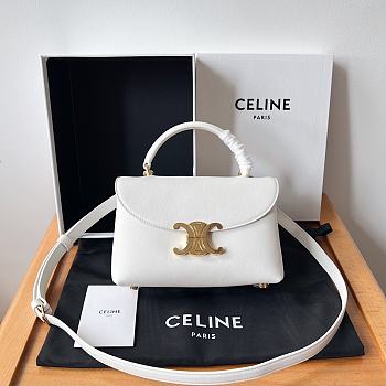 Celine Nino Bag White Size 20.5 x 13 x 8 cm