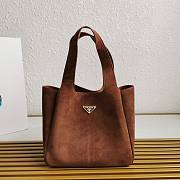 Prada Suede Shoulder Bag Size 25 x 21.5 x 14 cm - 1