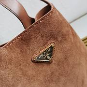 Prada Suede Shoulder Bag Size 25 x 21.5 x 14 cm - 2