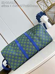 Louis Vuitton Keepall 45 Handbag Green Grid Size 45 x 27 x 20 cm - 2