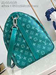 Louis Vuitton Keepall 50 Handbag Green Flower Size 50 x 29 x 23 cm - 3