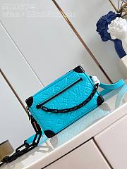 Louis Vuitton Mini Soft Trunk Handbag Blue Size 18.5 x 13 x 8 cm - 1