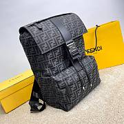 Fendi Dark Grey Jacquard FF Backpack Size 41 x 31 x 19 cm - 5