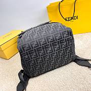 Fendi Dark Grey Jacquard FF Backpack Size 41 x 31 x 19 cm - 2