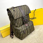 Fendi Brown Jacquard FF Backpack Size 41 x 31 x 19 cm - 6