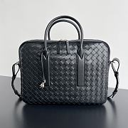 Bottega Veneta Getaway Large Briefcase Black Size 39 x 28.5 x 8 cm - 1