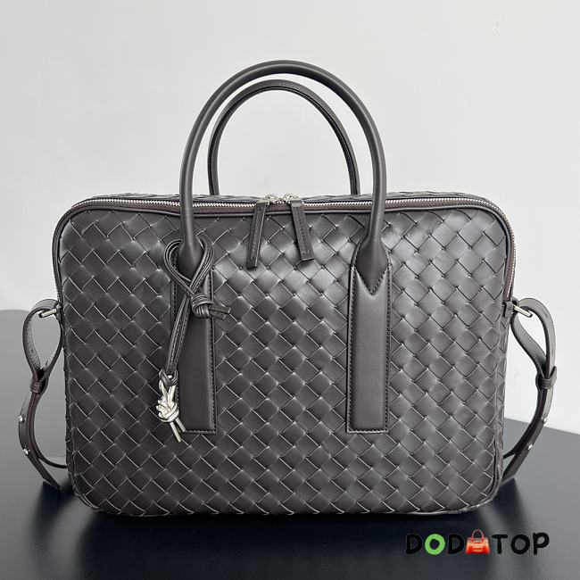 Bottega Veneta Getaway Large Briefcase Brown Size 39 x 28.5 x 8 cm - 1