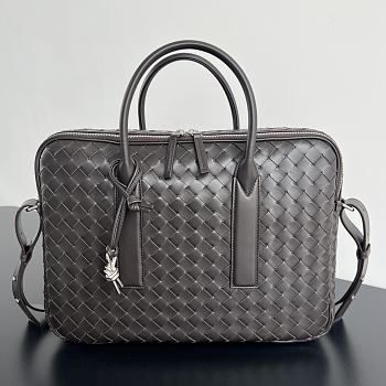 Bottega Veneta Getaway Large Briefcase Brown Size 39 x 28.5 x 8 cm