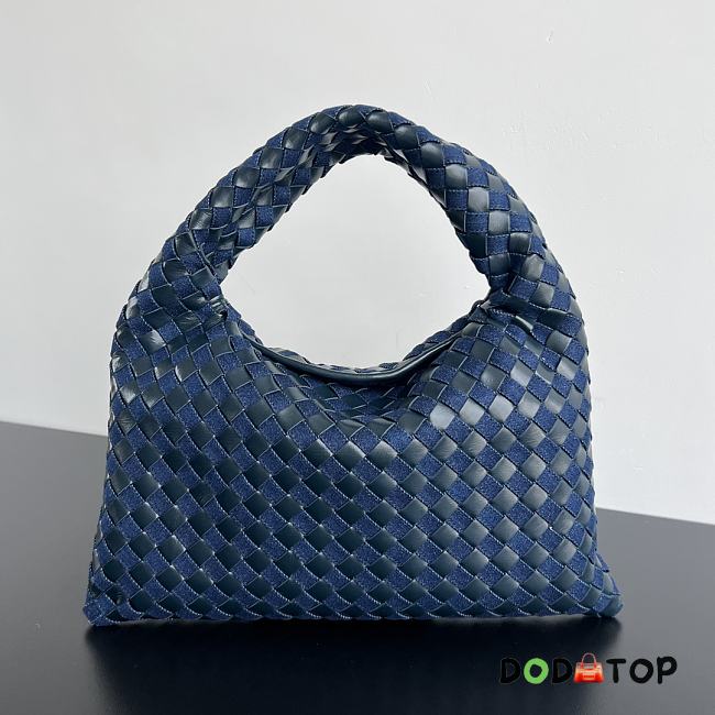 Bottega Veneta Hop Small Bag Blue Size 41 x 20.5 x 7.5 cm - 1