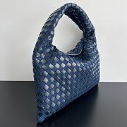 Bottega Veneta Hop Small Bag Blue Size 41 x 20.5 x 7.5 cm - 2