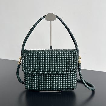 Bottega Veneta Swing Dark Green Size 25 x 19 x 6 cm