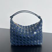 Bottega Veneta Mini Wallace Bag Blue Size 20 x 13 x 9.5 cm - 1