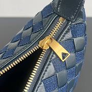 Bottega Veneta Mini Wallace Bag Blue Size 20 x 13 x 9.5 cm - 5