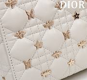 Dior Lady Dior Four-grid Dragonfly White Size 20 x 16 x 8 cm - 3