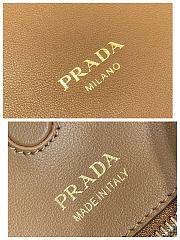 Prada Large Leather Shoulder Bag Brown Size 45.5 x 43 x 11 cm - 4