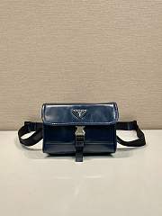 Prada Leather Smartphone Case Blue Size 18 x 13 x 3 cm - 1