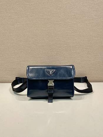 Prada Leather Smartphone Case Blue Size 18 x 13 x 3 cm