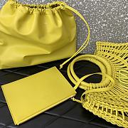 Valentino Garavani Allknots Woven Tote Bag Yellow Size 38 x 34 x 7cm - 5