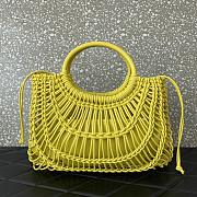 Valentino Garavani Allknots Woven Tote Bag Yellow Size 38 x 34 x 7cm - 3