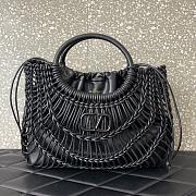 Valentino Garavani Allknots Woven Tote Bag Black Size 38 x 34 x 7cm - 1