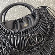 Valentino Garavani Allknots Woven Tote Bag Black Size 38 x 34 x 7cm - 5