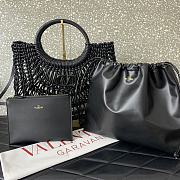 Valentino Garavani Allknots Woven Tote Bag Black Size 38 x 34 x 7cm - 2