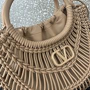 Valentino Garavani Allknots Woven Tote Bag Beige Size 38 x 34 x 7cm - 4