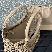 Valentino Garavani Allknots Woven Tote Bag Beige Size 38 x 34 x 7cm - 3