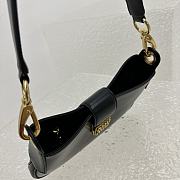 Miu Miu Leather Hobo Handbag Black Size 28 x 15 x 4 cm - 6