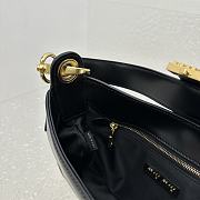 Miu Miu Leather Hobo Handbag Black Size 28 x 15 x 4 cm - 4