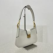 Miu Miu Leather Hobo Handbag White Size 28 x 15 x 4 cm - 6