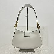 Miu Miu Leather Hobo Handbag White Size 28 x 15 x 4 cm - 4