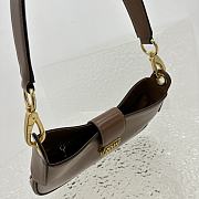 Miu Miu Leather Hobo Handbag Brown Size 28 x 15 x 4 cm - 6