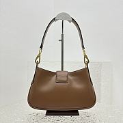 Miu Miu Leather Hobo Handbag Brown Size 28 x 15 x 4 cm - 3