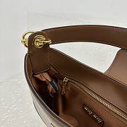 Miu Miu Leather Hobo Handbag Brown Size 28 x 15 x 4 cm - 4